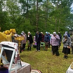 В селе Макарье на месте Казанского храма была совершена Божественная литургия