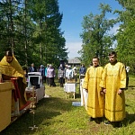 В селе Макарье на месте Казанского храма была совершена Божественная литургия
