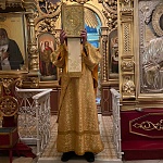 В Успенском кафедральном соборе Яранска состоялся молебен с акафистом перед чтимым образом Нерукотворного Спаса