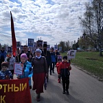 Настоятель и прихожане Владимирского храма села Шапта приняли участие в праздновании годовщины Победы