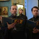 В Успенском кафедральном соборе состоялся молебен перед чтимым образом Спасителя
