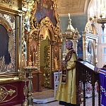В Успенском кафедральном соборе совершили молебен с акафистом перед чтимым образом Нерукотворного Спаса