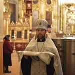 Епископ Паисий совершил всенощное бдение в кафедральном соборе в канун праздника Богоявления
