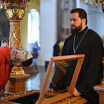 У мощей преподобного Матфея в Троицком соборе Яранска состоялось молебное пение с акафистом