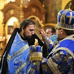 В Троицком соборе Яранска состоялось всенощное бдение накануне праздника Покрова Пресвятой Богородицы