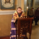Молебное пение перед чтимым Нерукотворным образом Господа Иисуса Христа в Успенском кафедральном соборе 