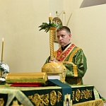 В канун дня памяти прп. Леонида Устьнедумского в храме на месте его молитвенного подвига состоялось всенощное бдение 