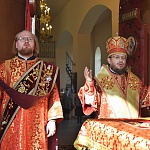 Епископ Паисий совершил Божественную литургию в Воскресенском храме посёлка Тужа в день престольного праздника