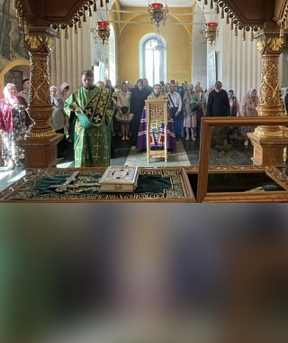 Перед мощами преподобного Матфея Яранского состоялся молебен с акафистом
