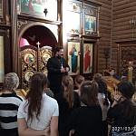 В рамках изучения ОПК кикнурские школьники посетили с экскурсией Благовещенский храм поселка