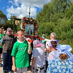 В Арбажском районе верующие совершили крестный ход к святому источнику в честь прп. Серафима Саровского д. Спиричи 