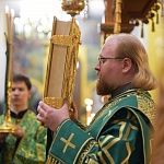 В Троицком соборе Яранска совершили всенощное бдение накануне годовщины канонизации преподобного Матфея Яранского  