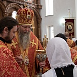 В ходе визита в Кыргызстан епископ Паисий совершил Литургию во Владимирском соборе г. Бишкека