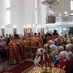 В ходе визита в Кыргызстан епископ Паисий совершил Литургию во Владимирском соборе г. Бишкека