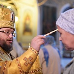 В южном приделе Успенского кафедрального собора совершили всенощное бдение накануне престольного праздника