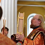В канун воскресного дня епископ Паисий совершил всенощное бдение в Троицком соборе Яранска