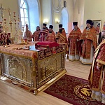 В субботу Светлой седмицы епископ Паисий совершил Литургию в Никольском соборе г. Котельнича