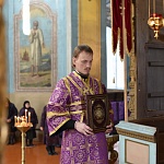 Глава епархии совершил Литургию в храме Владимирской иконы Божией Матери села Шапта
