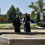 Епископ Паисий ознакомился с ходом работ по строительству храма в Лузе