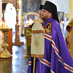 В неделю 4-ю по Пятидесятнице епископ Паисий совершил Литургию в Троицком соборе Яранска