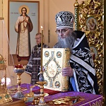 Заключительную Литургию Преждеосвященных Даров совершил епископ Паисий в Великую среду