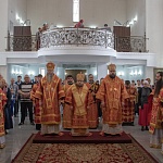 В ходе визита в Кыргызстан епископ Паисий совершил Литургию во Владимирском соборе г. Бишкека