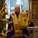 В Успенском кафедральном соборе состоялся молебен перед чтимым образом Спасителя